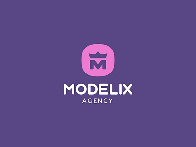 Modelix agency branding design logo logo design logotype models onlyfans vector