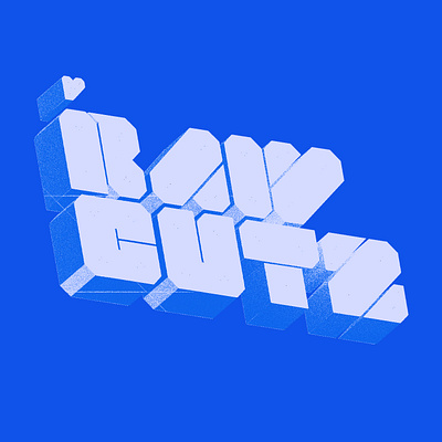 RAWCUTZ 3d colour design graphic design typography