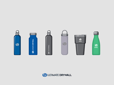 Ultimate Drywall branding graphic design logo
