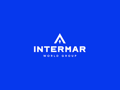 Intermar [Logistics] arrow logo arrow up logo brand identity branding graphic design intermarium logistics company logo logo logo design logotype world group logo