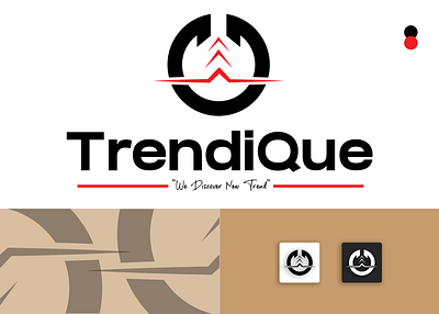TrendiQue- Logo Design 2d logo branding design eye catching logo graphic design illustration logo logo design minimal logo trendy logo typography unique unique concept vector