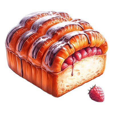 Sweet bread illustration