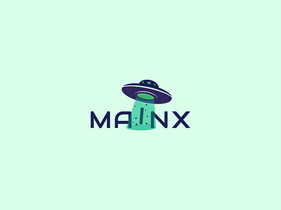 MainX [GameDev] adobe illutrator adobe photoshop aliens logo branding gamedev logo graphic design logo logo design mainx space saucer