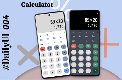 caculator dailyui design ui uiux