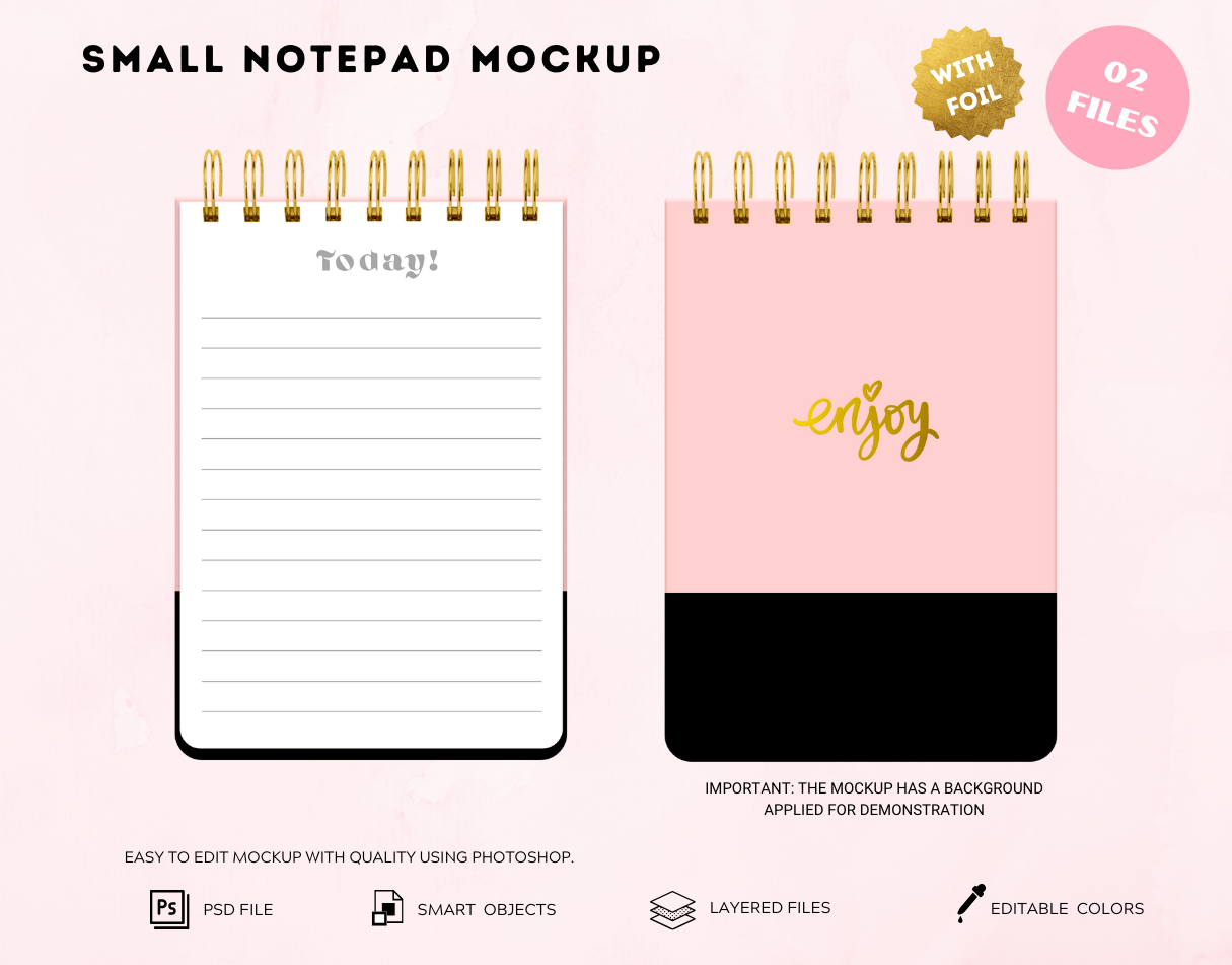 SMALL NOTEPAD MOCKUP by Hanna Almeida on Dribbble