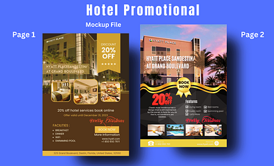 Hotel promotional Flyer [Hyatt Place Sandestin] adobe illustrator business flyer flyer design flyer designer hotel flyer