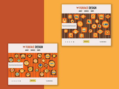 Foxface Design redesigned website adobe illustrator design graphic artist graphic design graphic design website graphic designer illustration mid century modern vector vector art vector illustration website website mockup website redesign