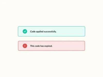 Daily UI 011 - Flash message, success and error. app dailydesign dailyui design figma minimal ui user interface design ux webdesign