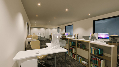 3d office interior 3d branding design graphic design illustration kac m110k1 low poly 3d model