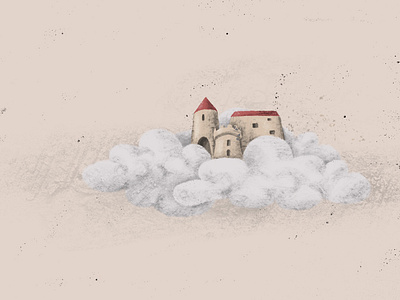 In the sky and in the sand bikini build castle creativity design dream dreams follow your dream girl illustration immagination on the beach process sand sky soft colors summer windy day woman womanartist