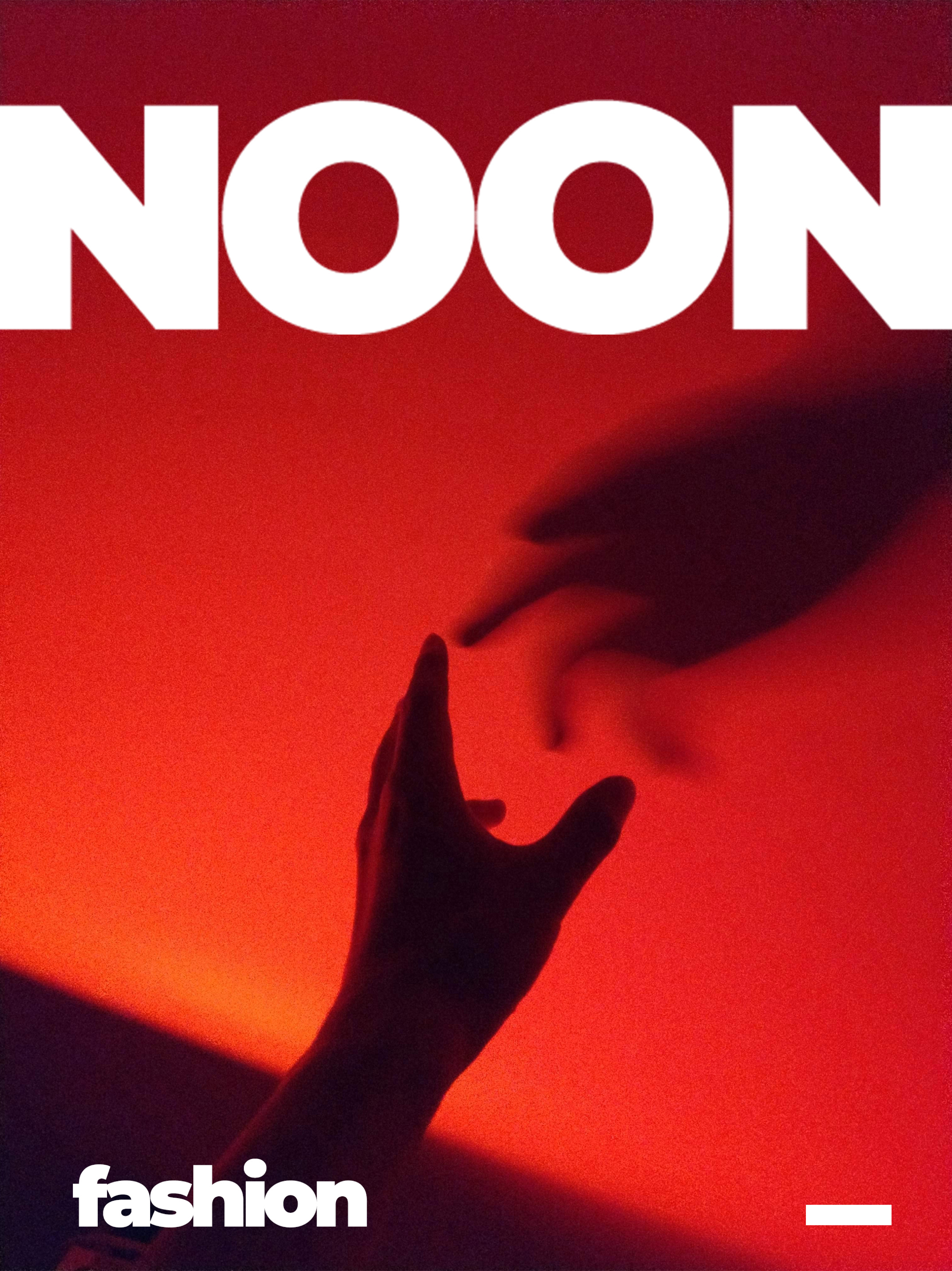 noon - fashion brand art branding cg design digital draw fashion illustration logo paint poster red typography white