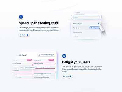 Features Section ✨ abstract design details features illustration light section shadow ui volume web