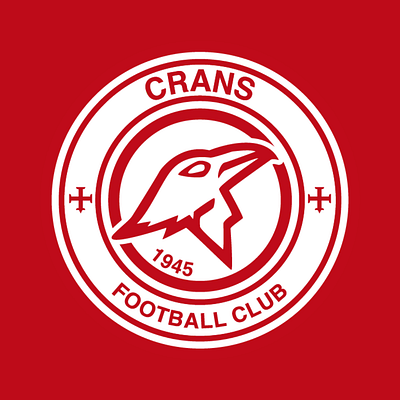 Crans Football Club - Logo brand branding clean concept design designer football illustration illustrator logo soccer vector