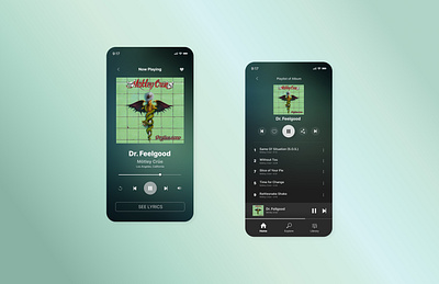 Daily UI _ 009 | Music Player appdesign dailyui interfaces musicapp playlist ui userreseach ux