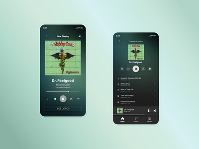 Daily UI _ 009 | Music Player appdesign dailyui interfaces musicapp playlist ui userreseach ux