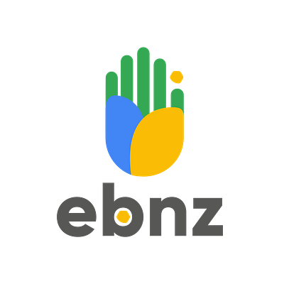 Logo ebnz branding graphic design logo ui