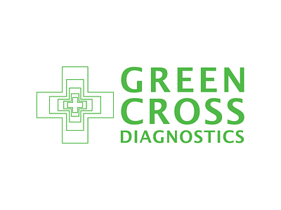 Green Cross Diagnostics Logo branding graphic design logo