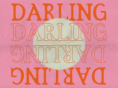 Darling - A Retro Serif bubble design illustrator outline procreate retro serif typeface typography vintage