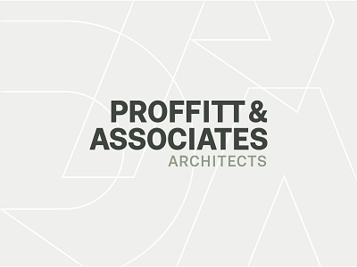 Proffitt & Associates Architects architects architectural branding architectural firm architecture brand brand identity branding graphic design identity logo logo design logotype rebrand