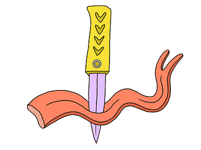 Knife piercing snake tongue illustration adobe fresco conceptual illustration digital illustration drawing illustration knife odd odd illustration piercing quirky quirky illustration silly silly illustration snake snake tongue tongue watch your tongue weird weird illustration