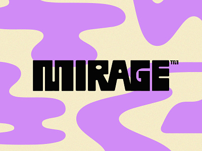Mirage abstract bespoke black blocky branding chunky condensed contrast custom design fun funky heavy lettering mirage quirky thick type typography
