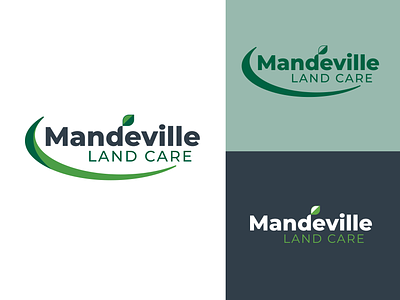 Mandeville Land Care Logo branding design graphic design grass green logo land care landcare landscape landscape logo leaf leaf logo logo small business vector