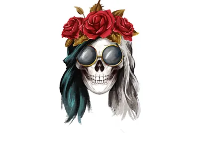 Día de Muertos branding day of the death dia de muertos graphic design illustration logo mexico roses skull