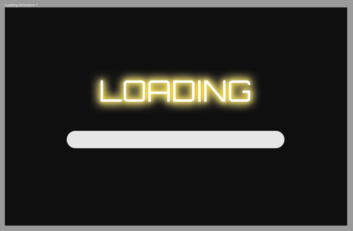 Figma design file showing the smooth blending of the neon glow effect