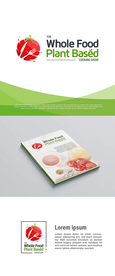 plant based food logo branding cooking design floral food graphic design illustration logo plant tomato