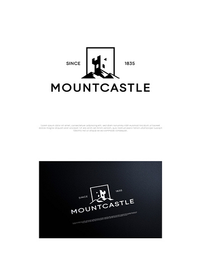 castle logo branding castle design graphic design illustration logo monochrome mount