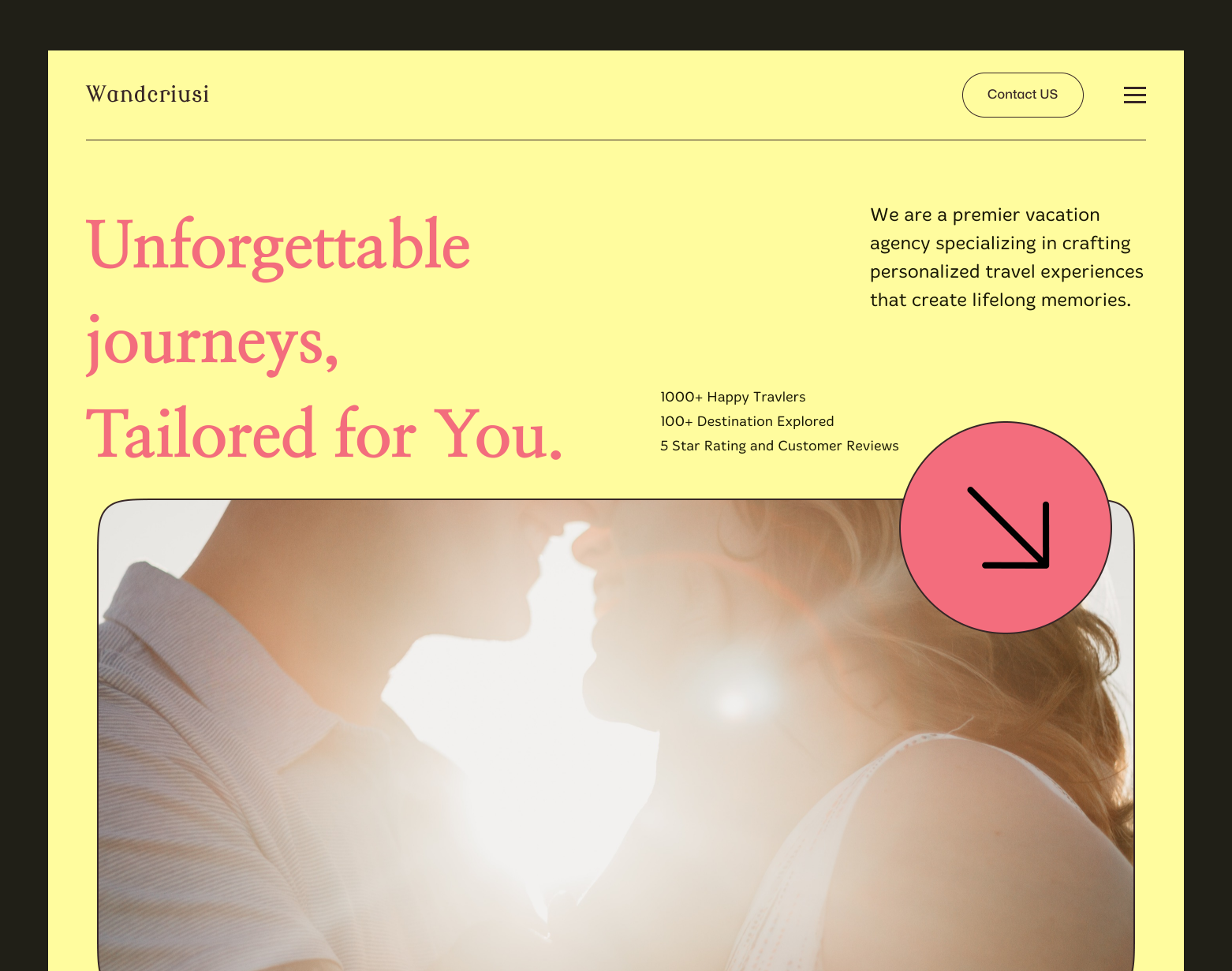 Wandcriusi - Travel Agency agency website app branding color design component ecommerce font landing page minial new design simple travel trend design ui ui design uiux uiux design user web design website