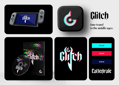 Glitch esportslogo gaminglogo glitch glitchlogo gothiclettering gothiclogo logodesign platformerlogo timetravellogo wordmark