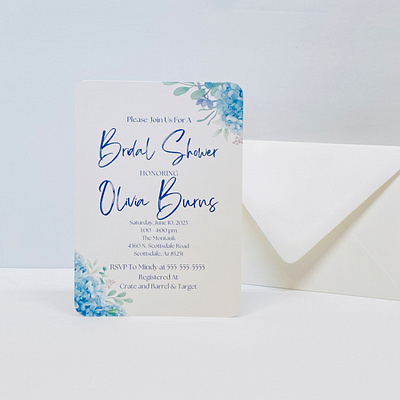 Floral Bridal Shower Invitations design stationery