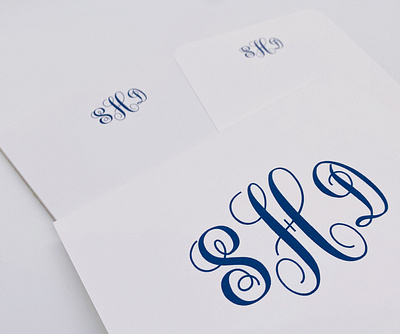 Monogram Stationery design stationery