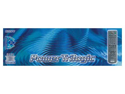 SONY Power Trilogic Shelf Talker branding graphic design point of purchase pop print media sony