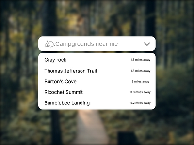 Daily UI Challenge #027 Dropdown 027 3d animation branding camping daily 100 daily challenge daily challenge 027 daily ui day 27 design figma for hire graphic design logo menu motion graphics ui ux