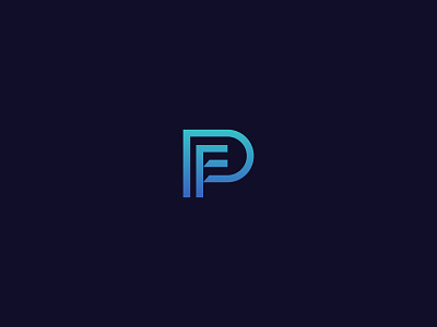 FP - Minimal Logo f flat fp logo minimal p simple trendy unused