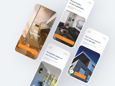 Real Estate - Mobile App app app design design graphic design real estate mobile app ui