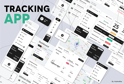 Tracking App app appdesign design tracking ui uidesigner userinterface uxdesigner uxui webapp webdesign