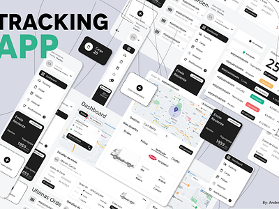 Tracking App app appdesign design tracking ui uidesigner userinterface uxdesigner uxui webapp webdesign