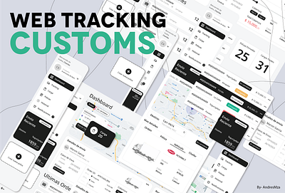 Web Tracking Customs app figma ui vector webdesign