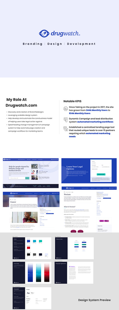 Drugwatch.com Case Study ui ux web design web development