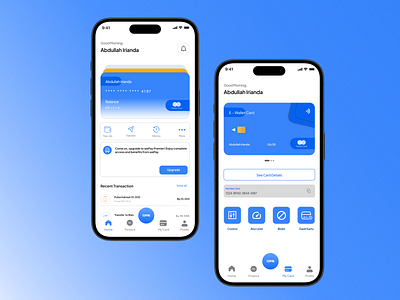 E Wallet Apps apps blue design mobile ui uiux ux wallet