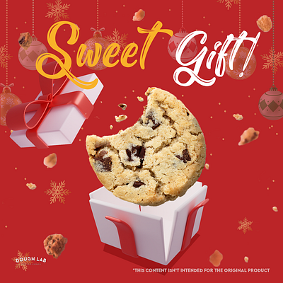 Promotion Poster christmas cookies design gift graphic design new year poster present promotion sweet