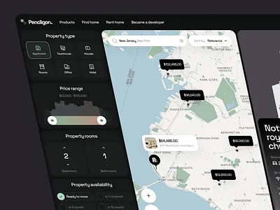 Pencilgon - Real Estate Dashboard 🏢 building clean dashboard design property real estate simple ui ux website