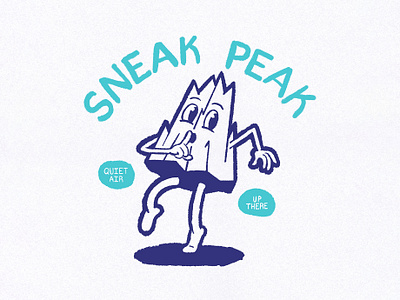 Sneak Peak! character character design climbing hiking illustration mascot mascot design mountain mountains peak rock climbing vintage