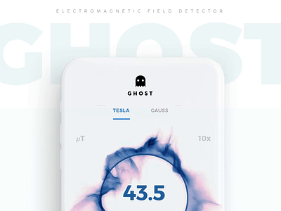Ghost Detector App animation app mobile motion graphics ui