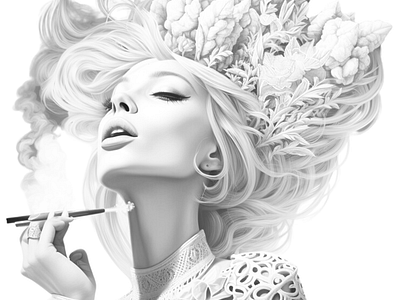 Stoner 8 adult coloring ai coloring ai generated black and white cannabis coloring coloring page greyscale coloring illustration marijuana coloring printable coloring sexy coloring stoner coloring stoner girl coloring