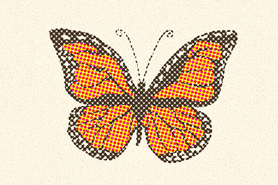 halftone butterfly butterfly dots halftone insect photoshop