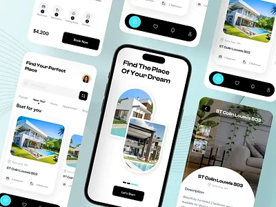 Real Estate mobile app Designs design figma mobileappdesign realestate ui